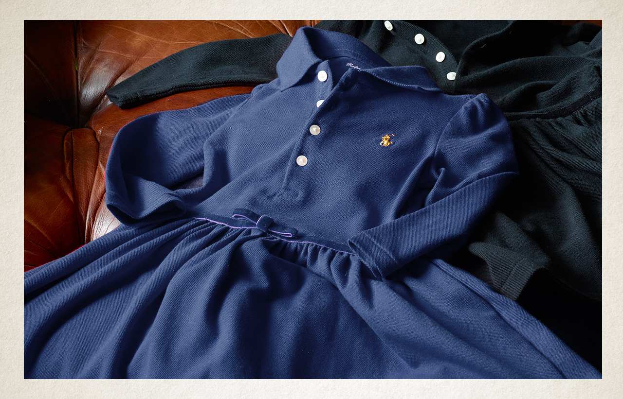 baby blue polo dress